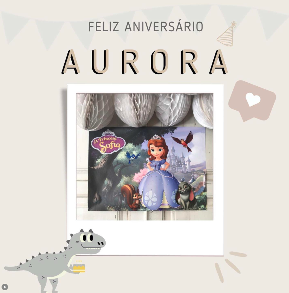 Festa da Aurora · tema Princesa Sofia