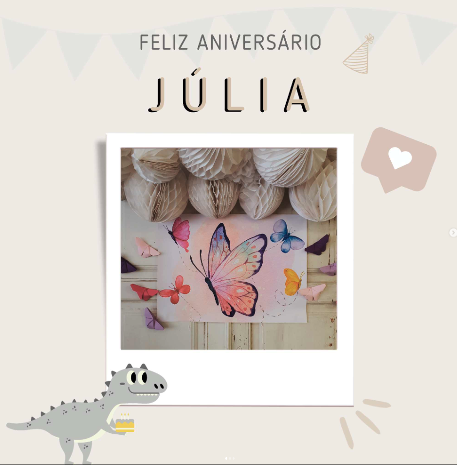 Festa da Júlia · tema Borboletas